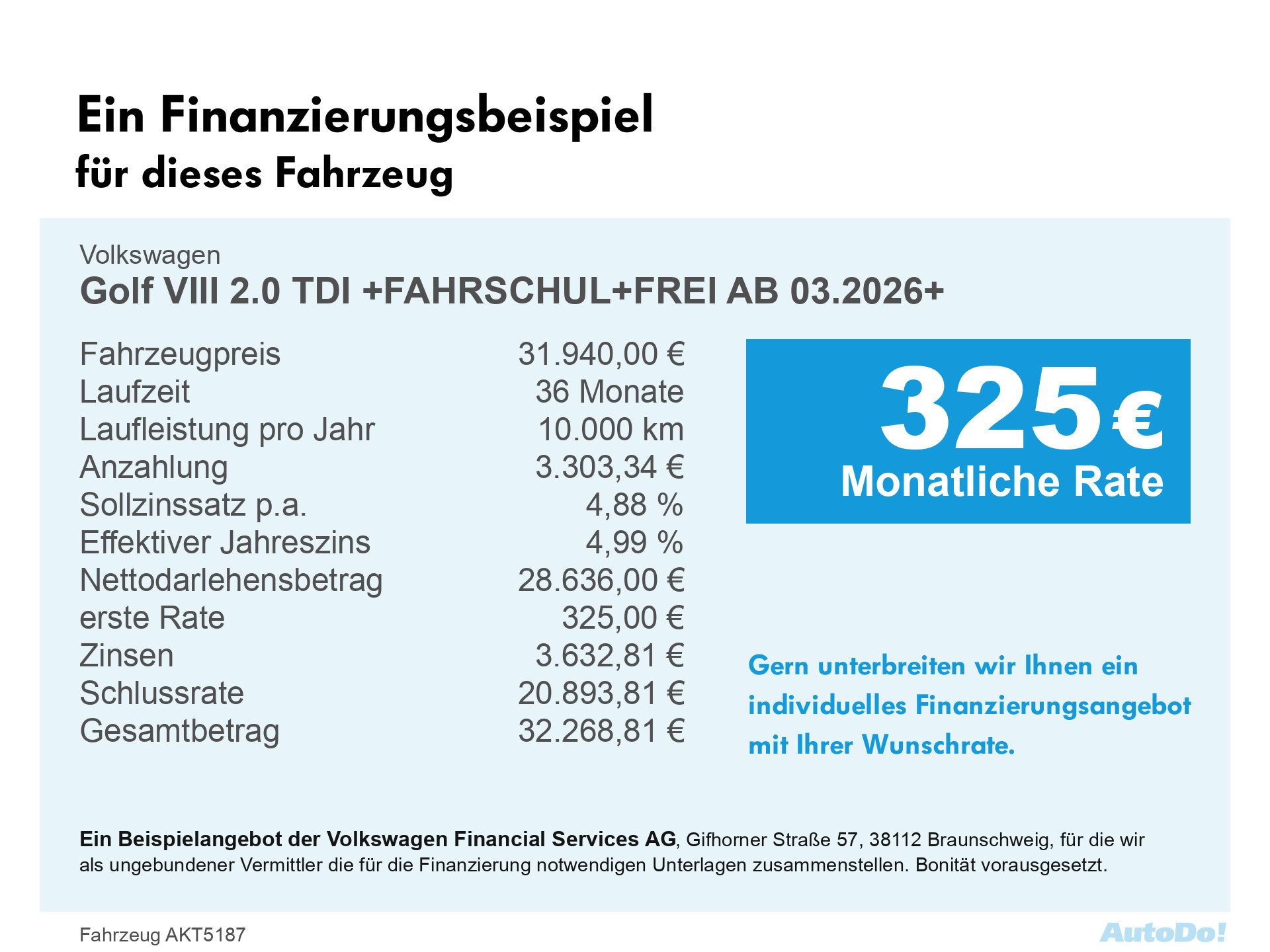 Golf VIII 2.0 TDI +FAHRSCHUL+FREI AB 03.2026+