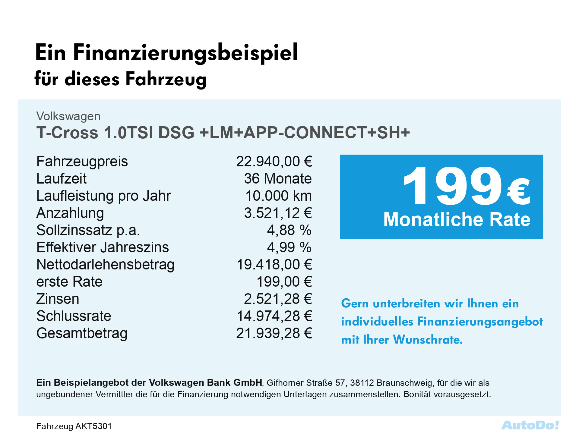 T-Cross 1.0TSI DSG +LM+APP-CONNECT+SH+
