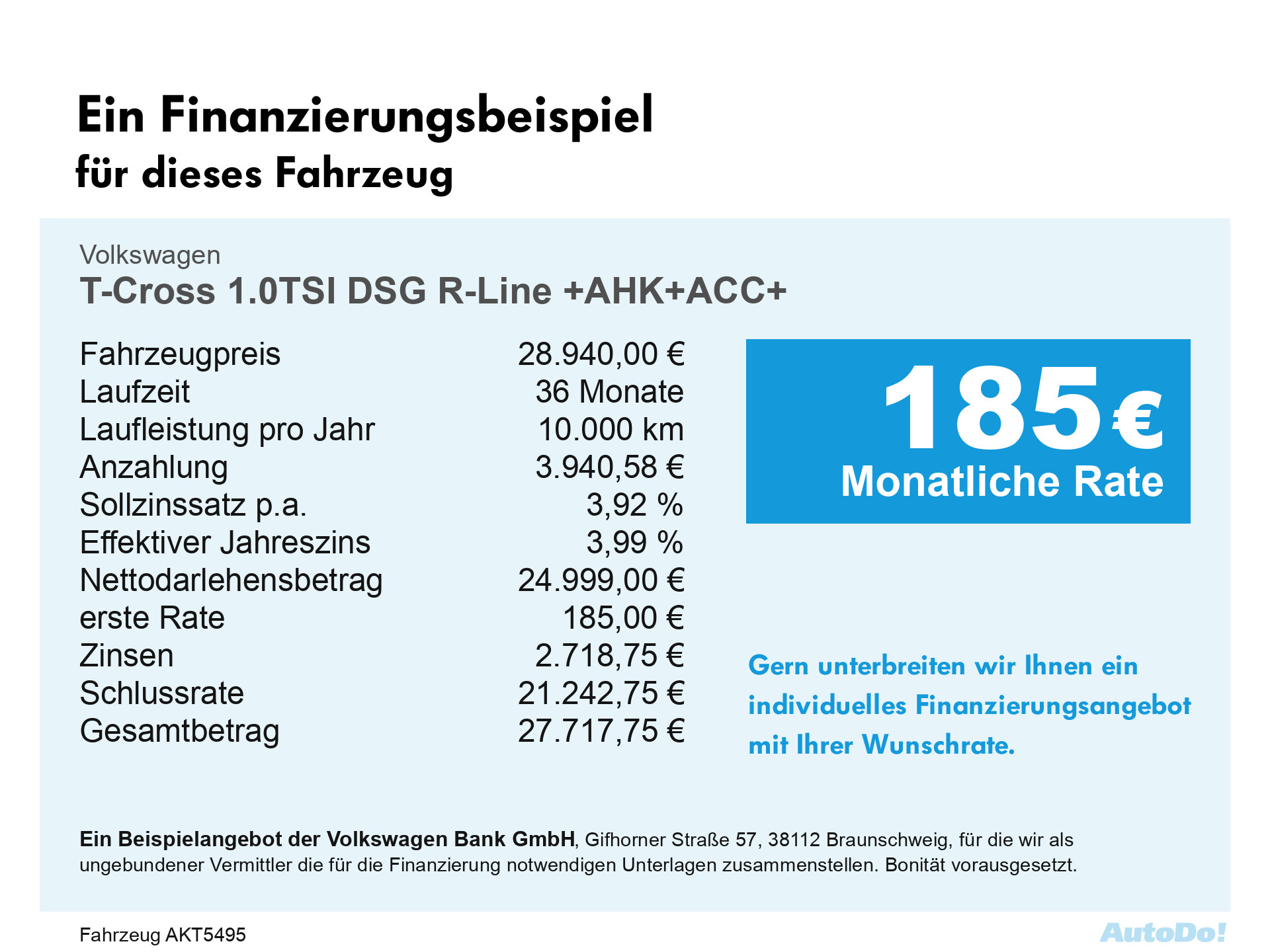 T-Cross 1.0TSI DSG R-Line +AHK+ACC+