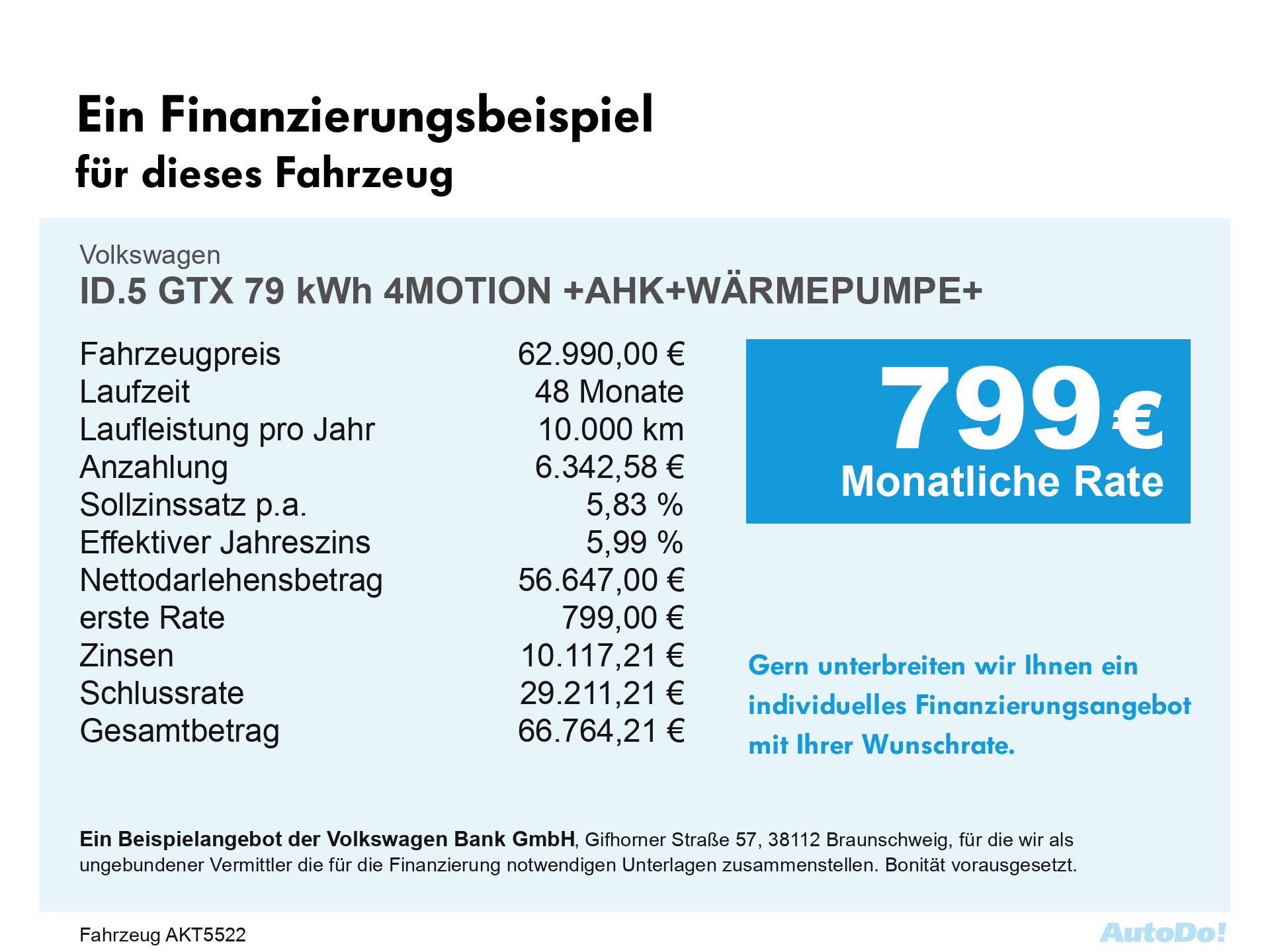 ID.5 GTX 79 kWh 4MOTION +AHK+WÄRMEPUMPE+