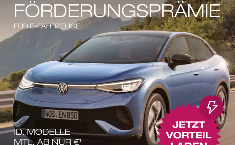  VW E-Fahrzeug Förderprämie